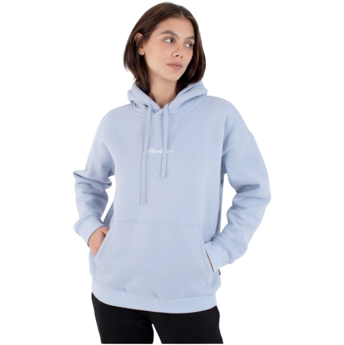 2026 Hurley Frauen Script Only Hoodie WFTEU00017 - Blue